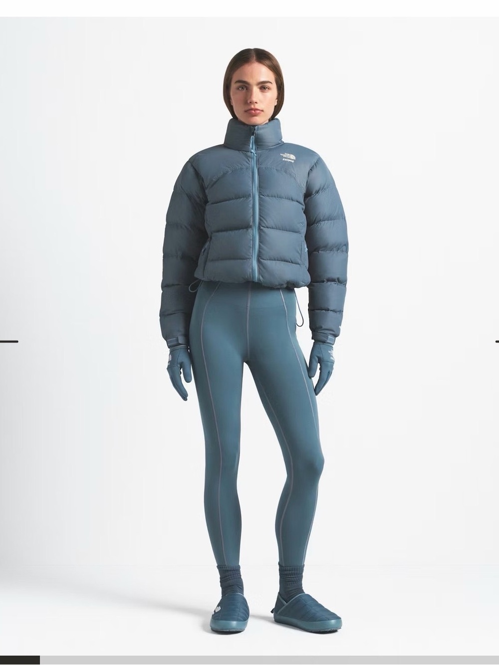 The North Face  Cropped Puffer Jacket TNF X SKIMS 2000 NUP
SK KYANITE
SMALL
